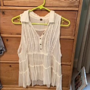 Free people white blouse